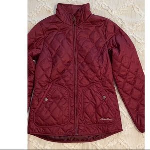 New Eddie Bauer Burgundy-Red Coat, Size XS
